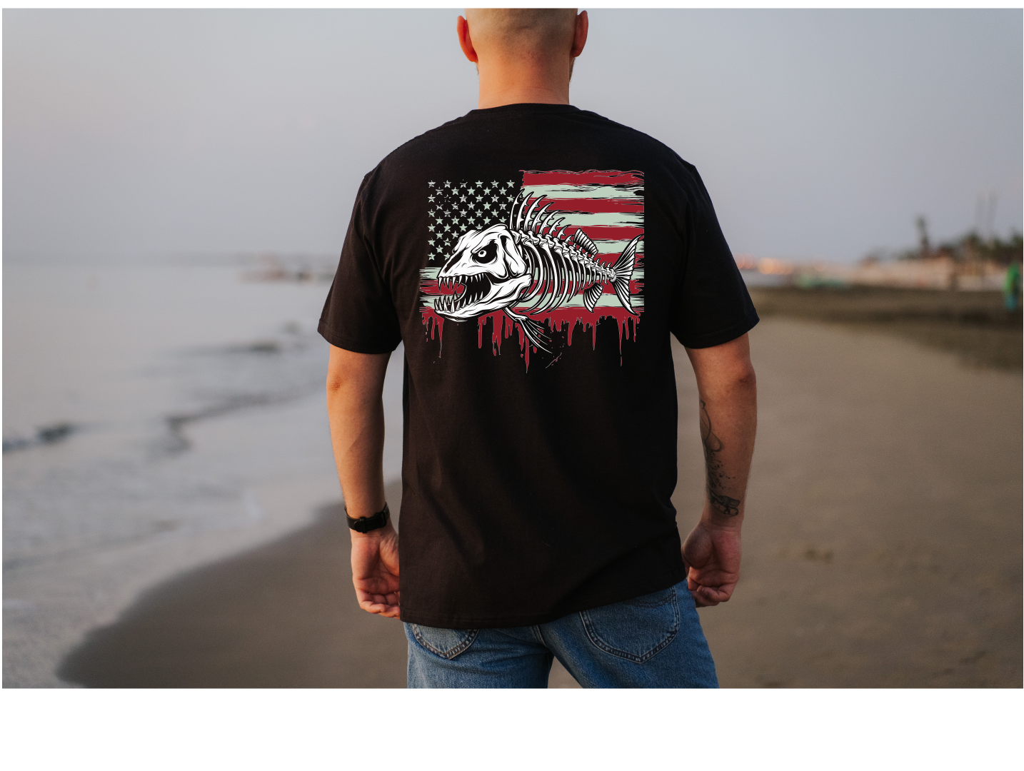 Skeleton Fish Flag image 3