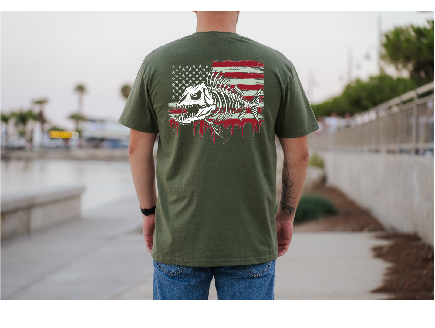 Skeleton Fish Flag image 1