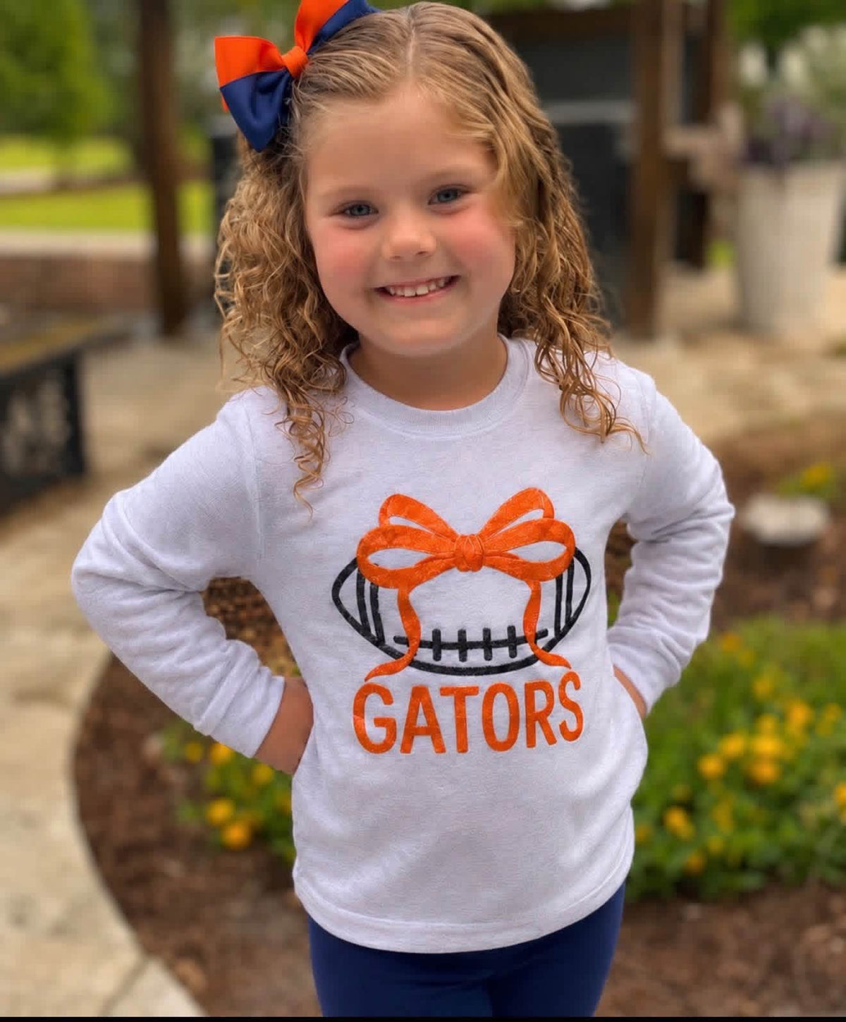 Long Sleeve Kids Gator Embroidered Tshirt