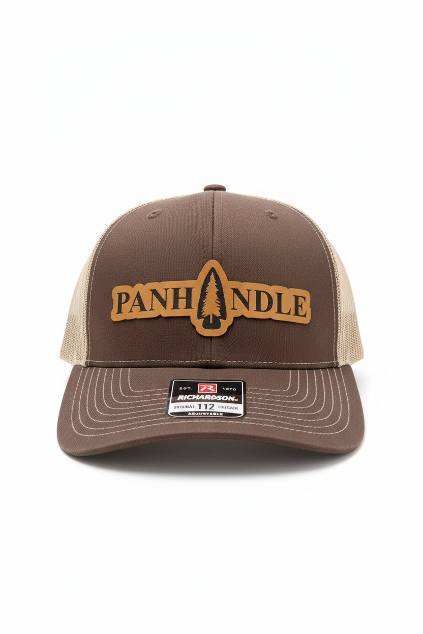 Richardson 112 Brown/Khaki Leather Patch