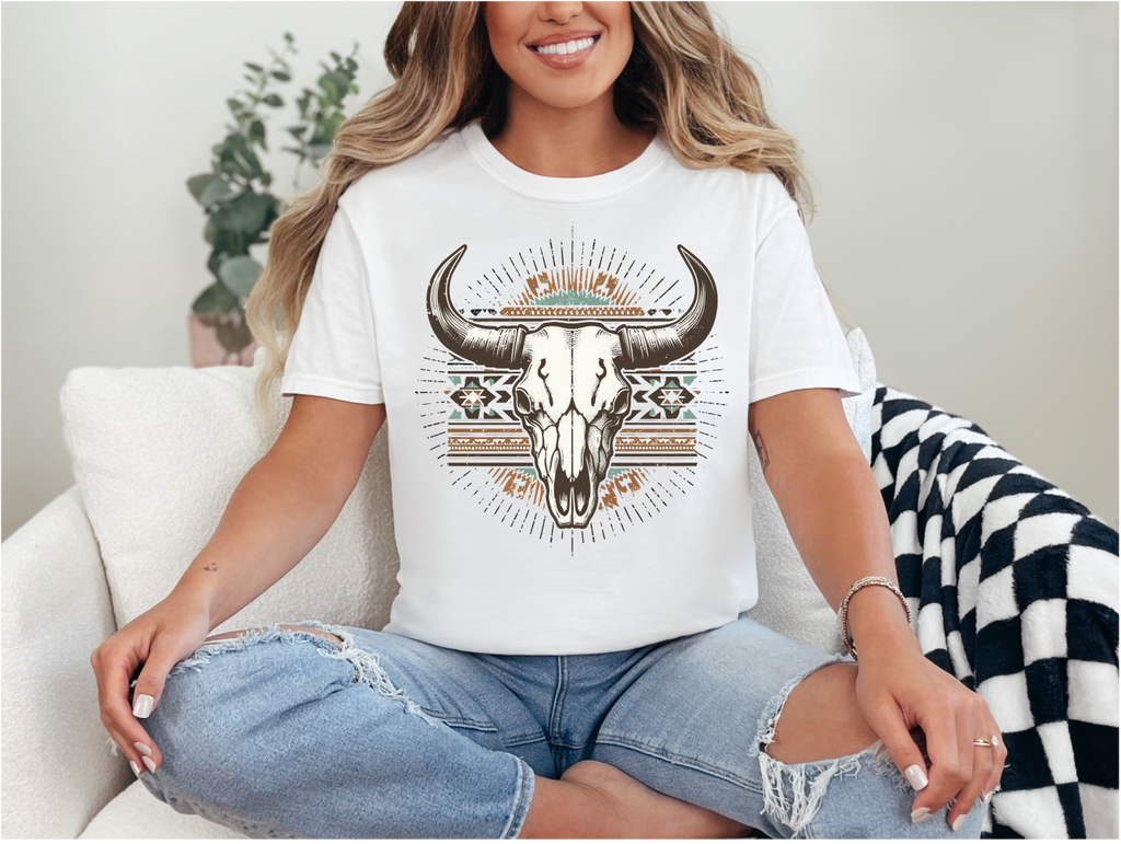 Cow Skull Aztec image 0