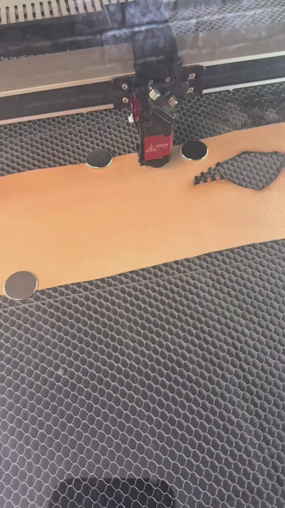 Laser Engraved Cowhide