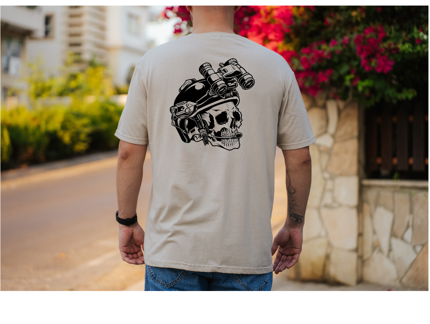 Military Skull T