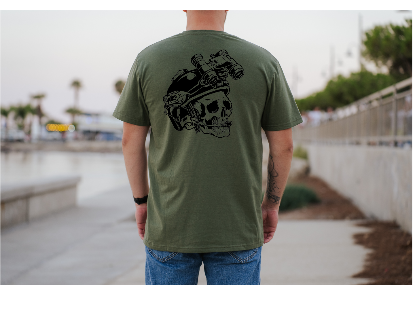 Military Skull T